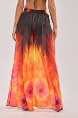 GIRL ON FIRE CHIFFON PALAZZO PANT