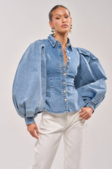 JULIANA DENIM BLOUSE