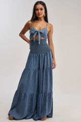 JUMPIN AROUND DENIM JUMPSUIT