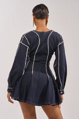 PLAYDATE DENIM MINI DRESS