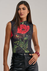 BELLADONNA SLEEVELESS MESH BODYSUIT