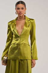 LUCKY ONE SATIN BLAZER