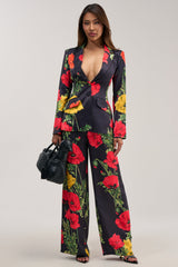 WILDFLOWER SATIN TROUSER