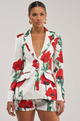 POPPY SATIN BLAZER