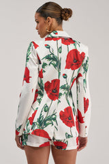 POPPY SATIN BLAZER