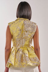 NAOMI BLAZER VEST IN BROCADE