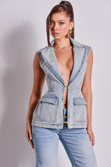 SCOUT DENIM BLAZER VEST