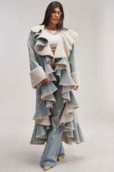 AIN'T ABOUT THE MONEY DENIM TRENCH