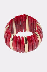 DISC BRACELET IN RED