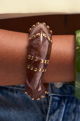 MOCHA GLOW RESIN BRACELET
