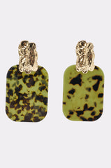 CAMO CRUSH RESIN EARRINGS