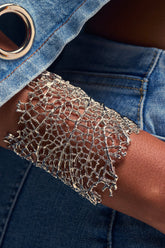 AT THE EVENT BRACELET CUFF IN SILVER