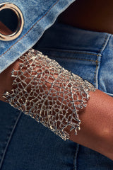 AT THE EVENT BRACELET CUFF IN SILVER