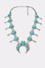 MALINA EMBELLISHED TURQUOISE NECKLACE SET