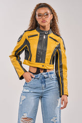 ON YOUR MARKS RACER MOTO IN YELLOW MULTI