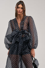 PRETTY GIRL POLKA DOT BLOUSE