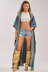 DESERT MOSAIC LONG CARDIGAN