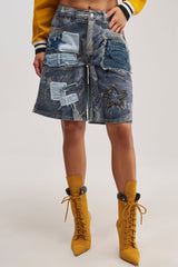 STARS IN THE SKY DENIM SHORT