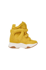 AZALEA WANG MARANTO MUSTARD WEDGE SNEAKER