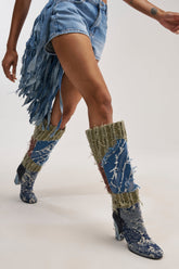 AZALEA WANG MARGEE MULTI CHUNKY KNEE HIGH BOOT