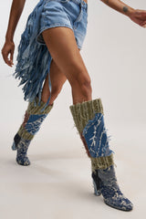 AZALEA WANG MARGEE MULTI CHUNKY KNEE HIGH BOOT