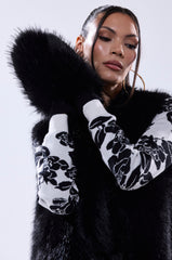 IN THE NIGHT FAUX FUR MITTENS