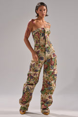 IN HER ELEMENT FLORAL WOVEN JUMPSUIT