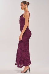 PLUS ONE MAXI DRESS IN PLUM