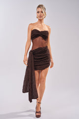 SWEET TALK STRAPLESS MINI DRESS