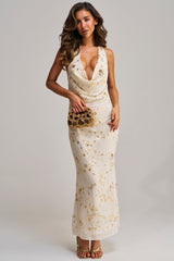 MAKE ME BLUSH EMBELLISHED MAXI DRESS