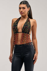 ANGEL ON EARTH BEADED BRALETTE TOP