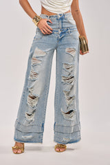 GO GET SOME DOUBLE WAISTED DENIM