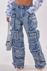 EASY ENOUGH CARGO DENIM