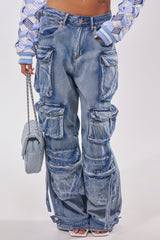 EASY ENOUGH CARGO DENIM