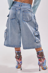 TOO MUCH FUN CARGO BERMUDA SHORT