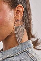 WE'RE GOING OUT EARRING IN SILVER