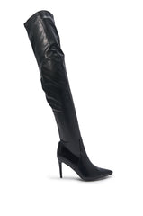AZALEA WANG PINUP BLACK STILETTO BOOT