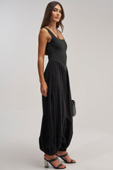 FLIRT ALERT SQUARE NECK JUMPSUIT