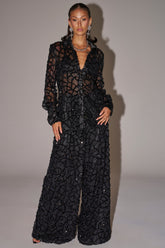 ROXY SEQUIN PALAZZO PANT