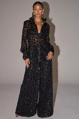 ROXY SEQUIN PALAZZO PANT