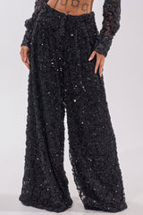 ROXY SEQUIN PALAZZO PANT