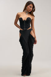 HOTTIE ALERT MESH MAXI SKIRT