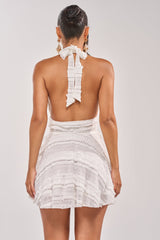 CARMEN RUFFLE MINI DRESS