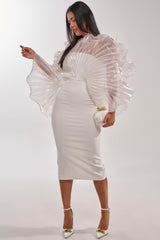 BY THE SEA SHORE BANDAGE MIDI DRESS
