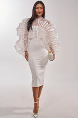 BY THE SEA SHORE BANDAGE MIDI DRESS