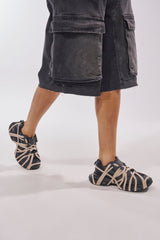 AZALEA WANG SELIE BLACK LACE UP SNEAKER