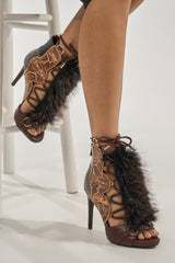 AZALEA WANG SHAINY SNAKE BROWN MULTI