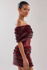 SOFT CHERRY SLEEVELESS MINI DRESS