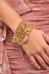 REGAL BRACELET SET IN GOLD