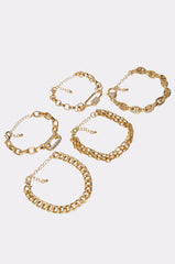 REGAL BRACELET SET IN GOLD